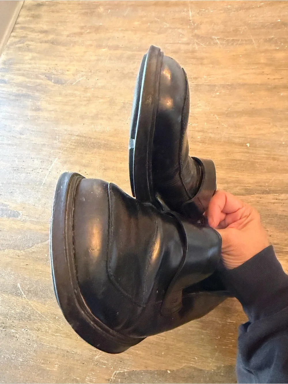 Prada Black Leather Men’s Slip-On Dress Loafers 11